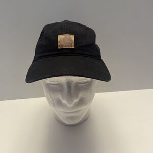 Carhartt Hat Cap Strap Back Black Patch One Size Adjustable Cotton
